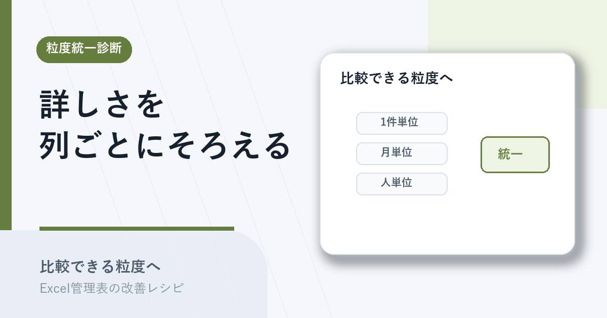 列ごとに入力粒度をそろえるアイキャッチ