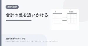 CSVと管理表の合計が合わない。1円まで割り振れたのに、決まらないものが残った